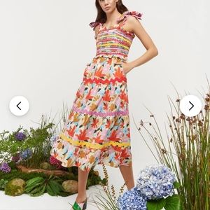 Celiab Nilsa dress midi colorful floral size small